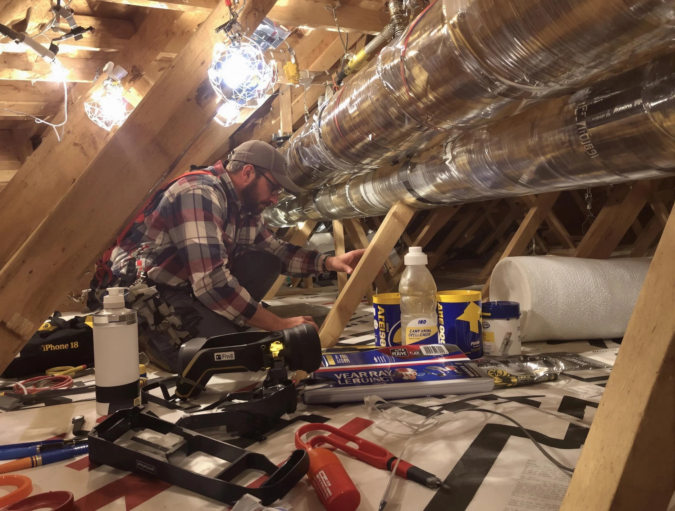 El Mirage Air Duct Cleaning expert performing precision duct sealing to improve HVAC efficiency in El Mirage