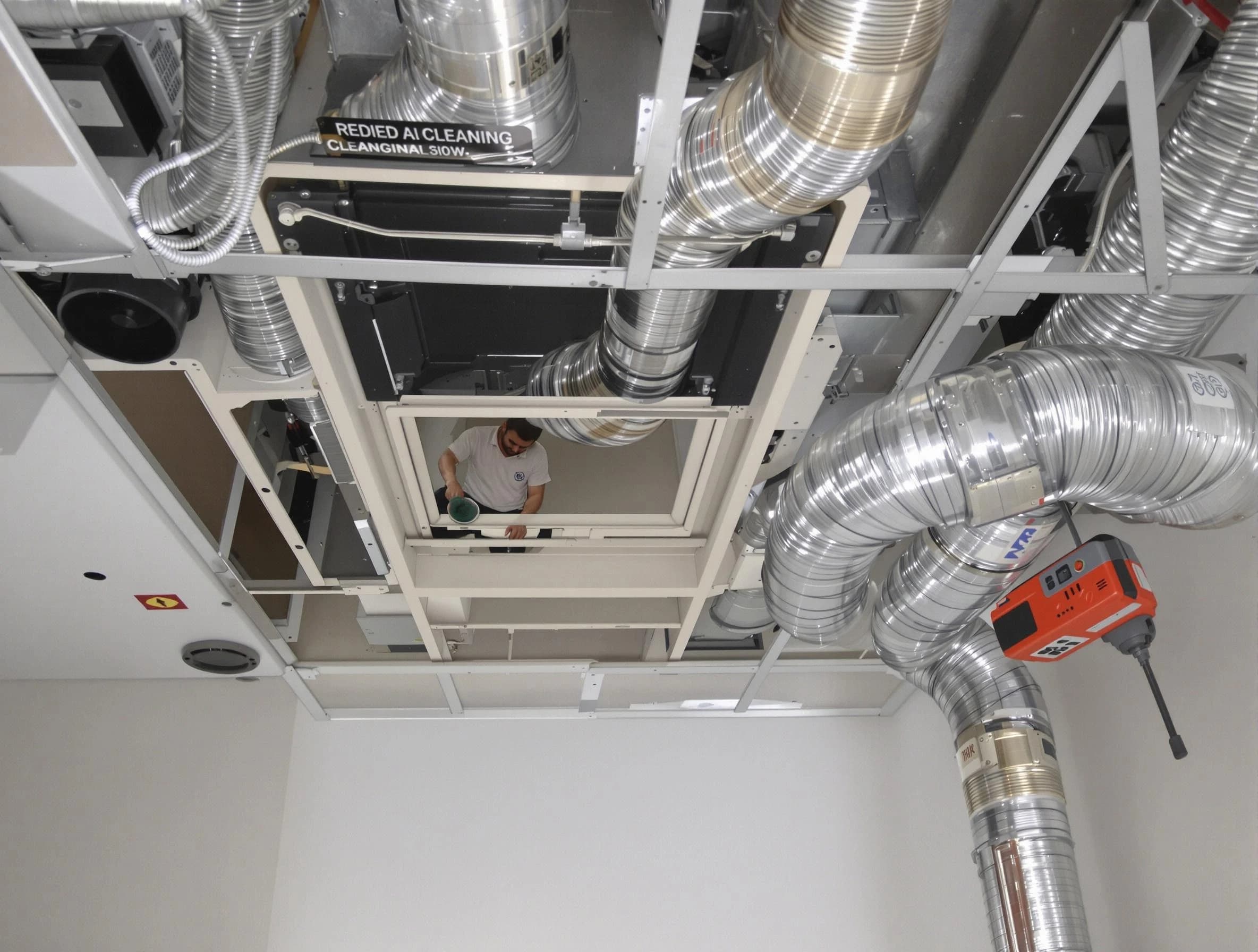 El Mirage Air Duct Cleaning technician performing detailed central duct system cleaning in El Mirage
