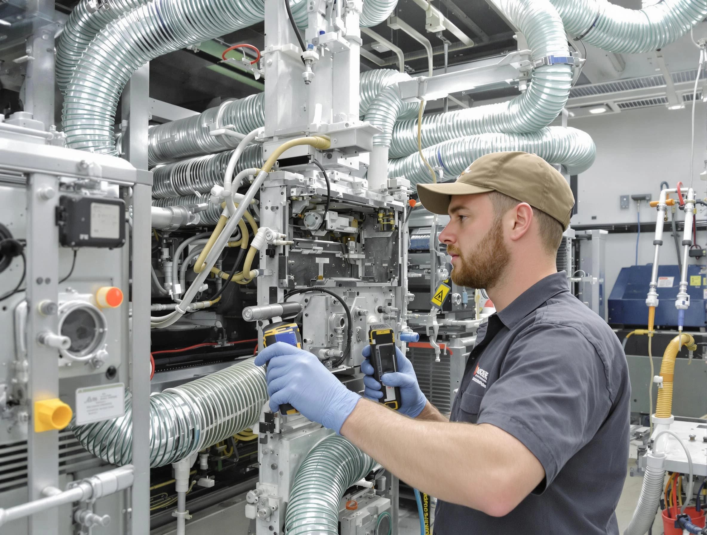 El Mirage Air Duct Cleaning technician performing precision commercial coil cleaning at a business facility in El Mirage
