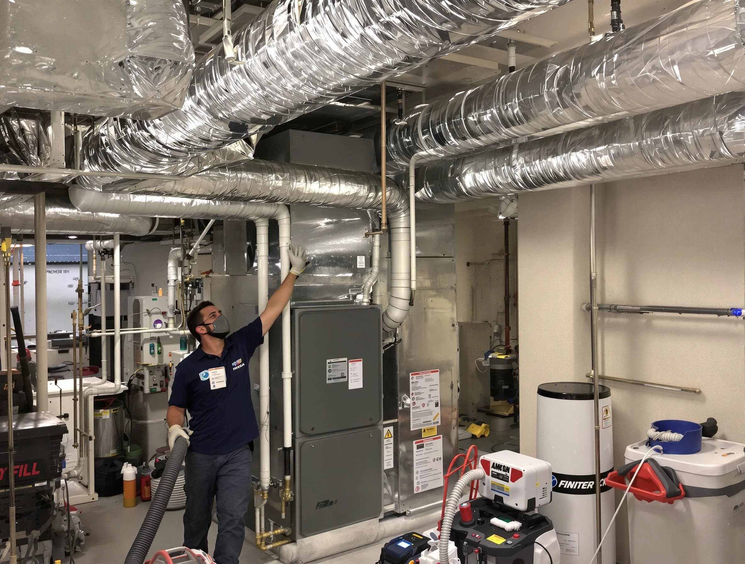 El Mirage Air Duct Cleaning specialist performing thorough furnace duct cleaning in a El Mirage residence
