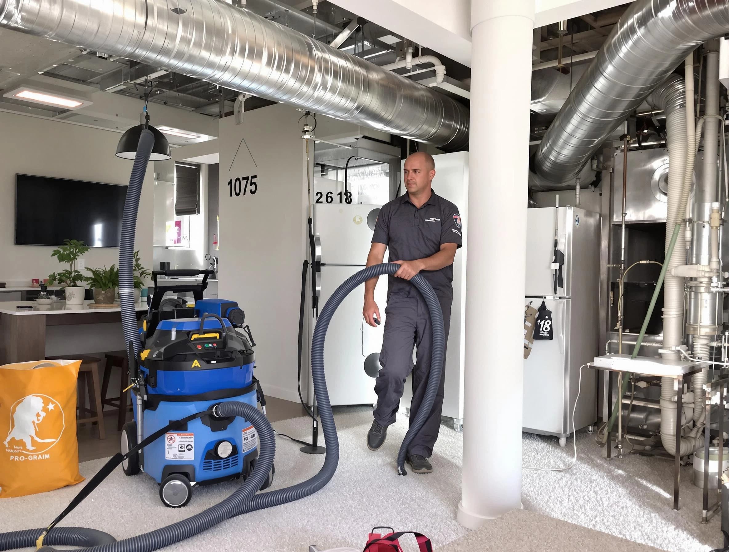 El Mirage Air Duct Cleaning expert performing detailed indoor duct cleaning for improved air quality in El Mirage