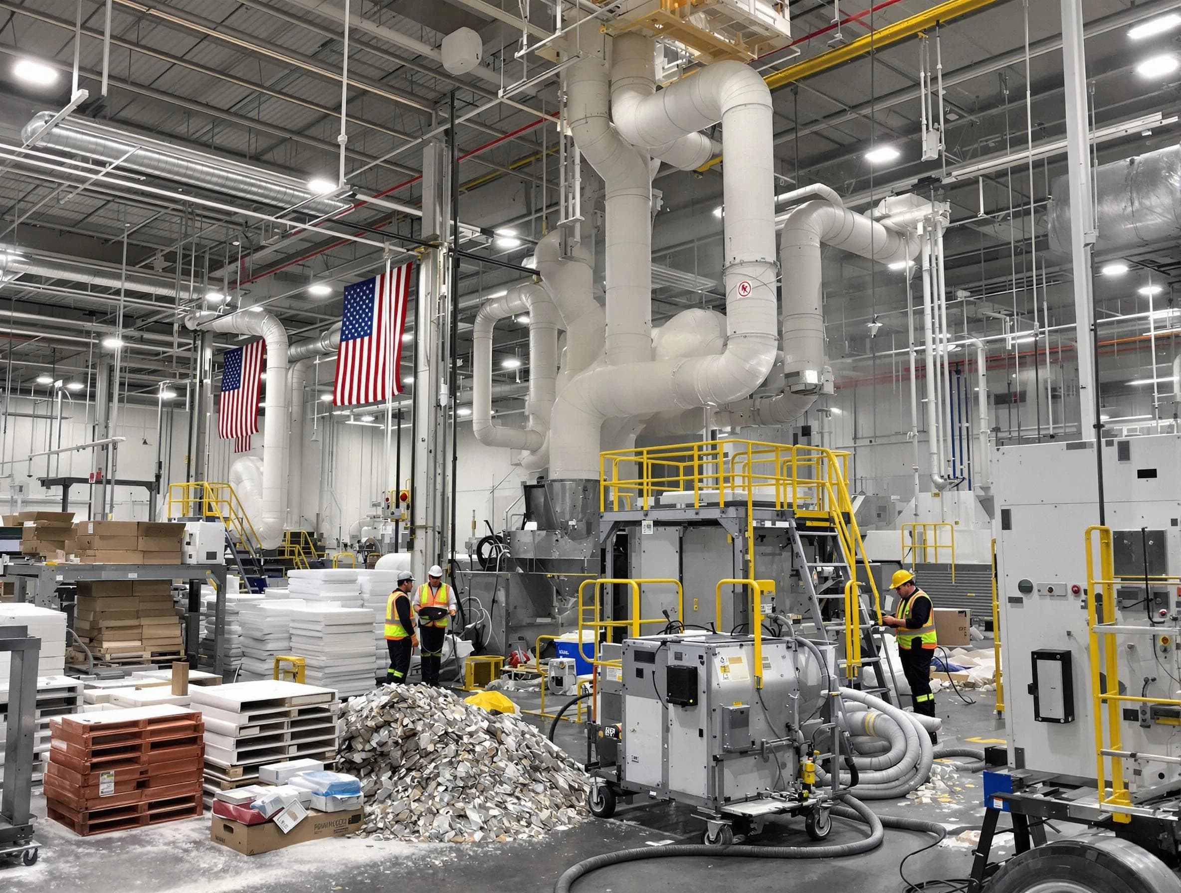 El Mirage Air Duct Cleaning team performing large-scale industrial duct cleaning at a commercial facility in El Mirage
