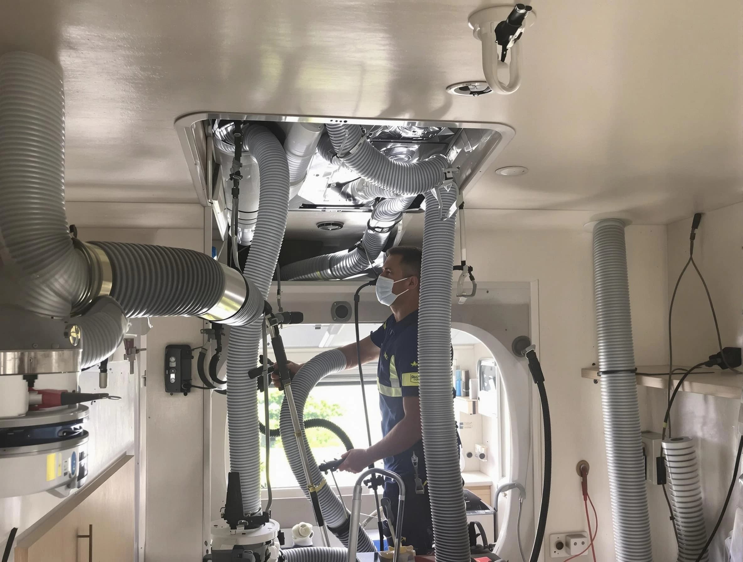 El Mirage Air Duct Cleaning specialist performing precise mobile home duct cleaning in El Mirage