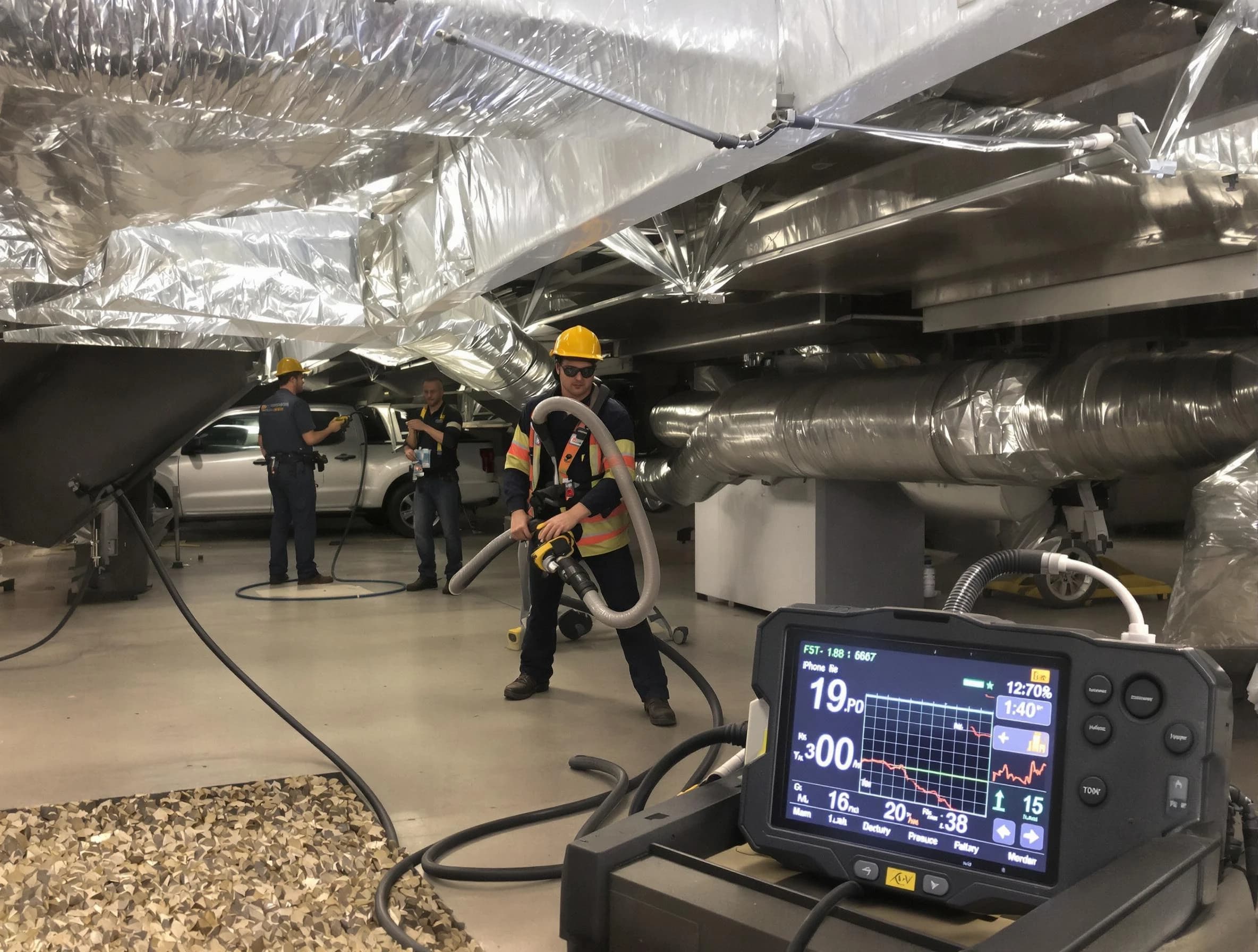 Professional negative pressure duct cleaning by El Mirage Air Duct Cleaning in El Mirage