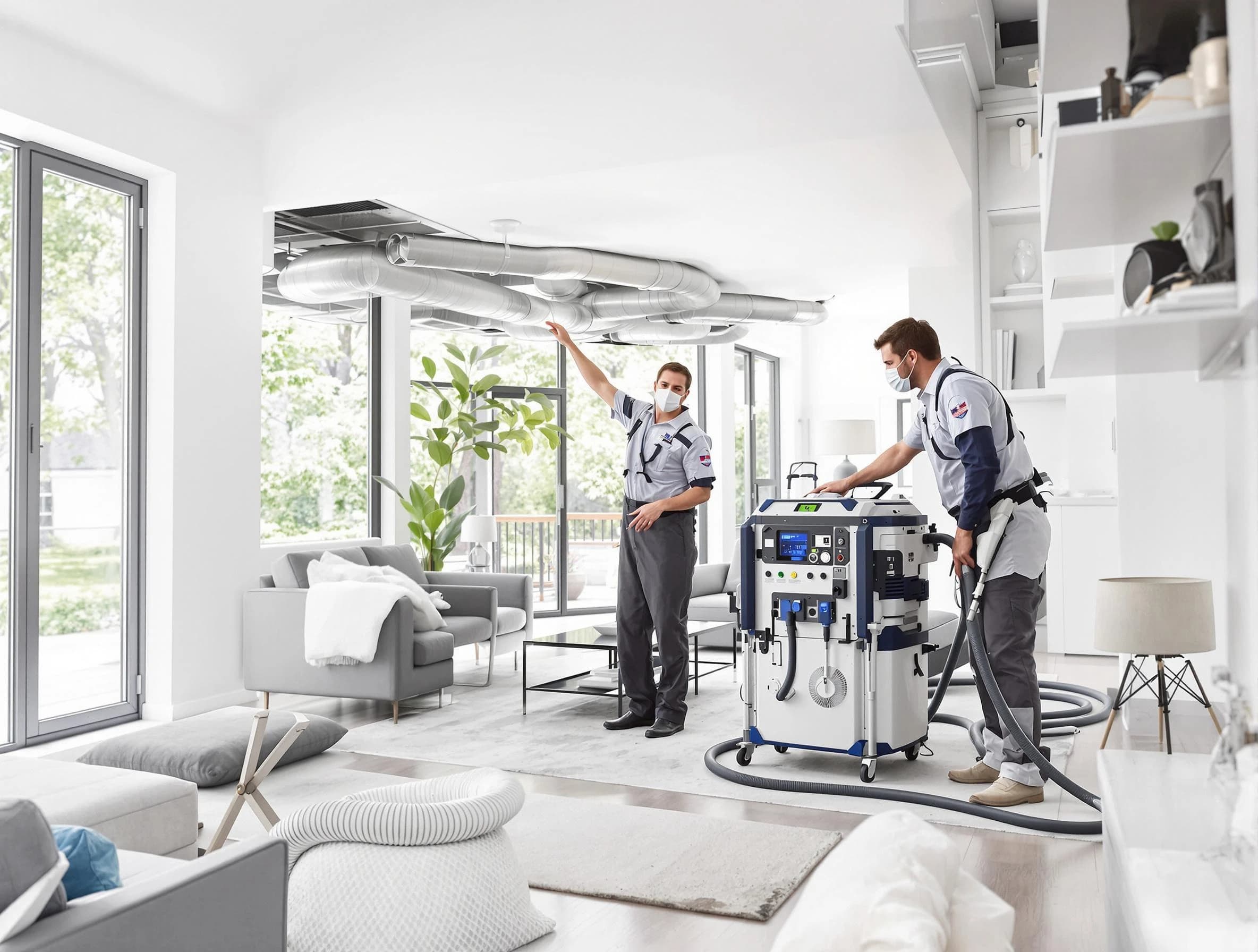 El Mirage Air Duct Cleaning professional conducting pure air duct cleaning with state-of-the-art equipment in El Mirage