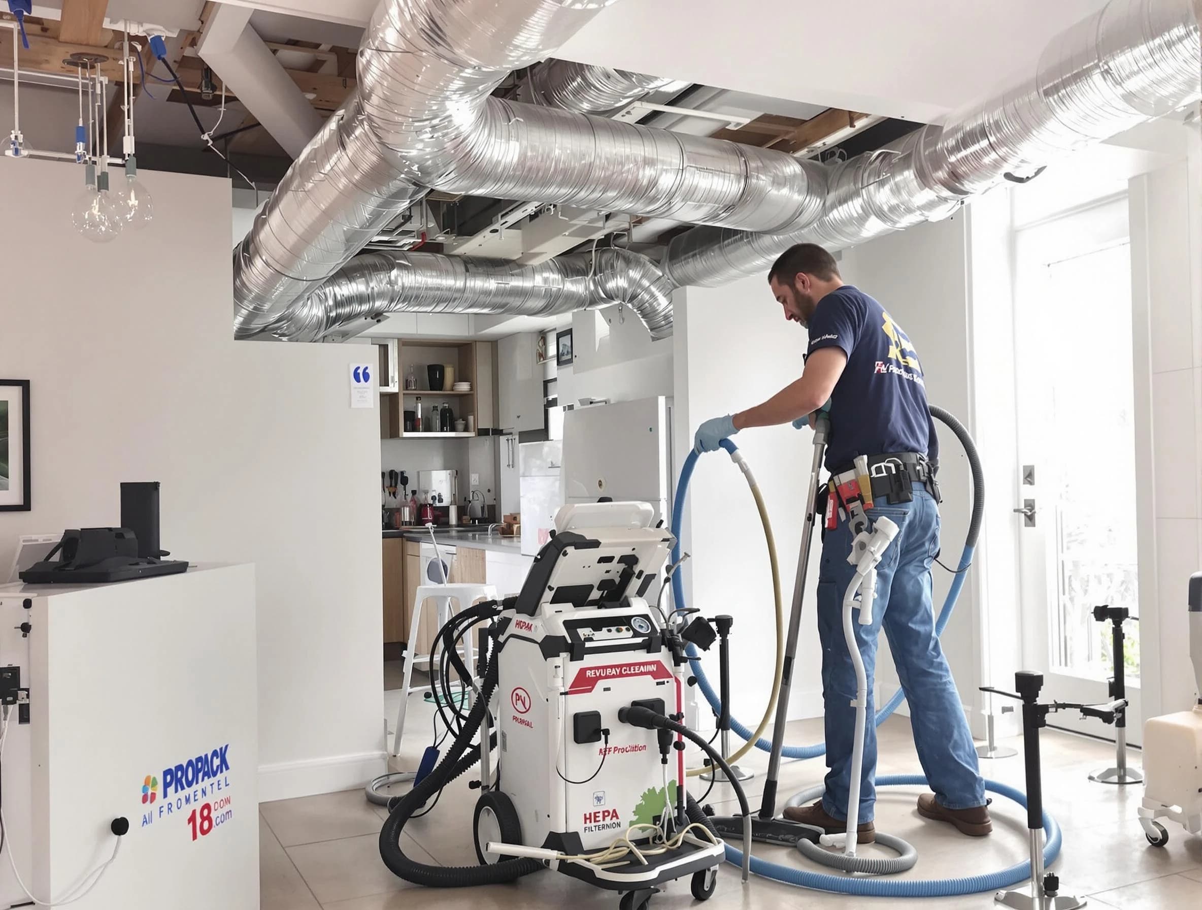 El Mirage Air Duct Cleaning technician performing advanced pure duct cleaning with specialized equipment in El Mirage