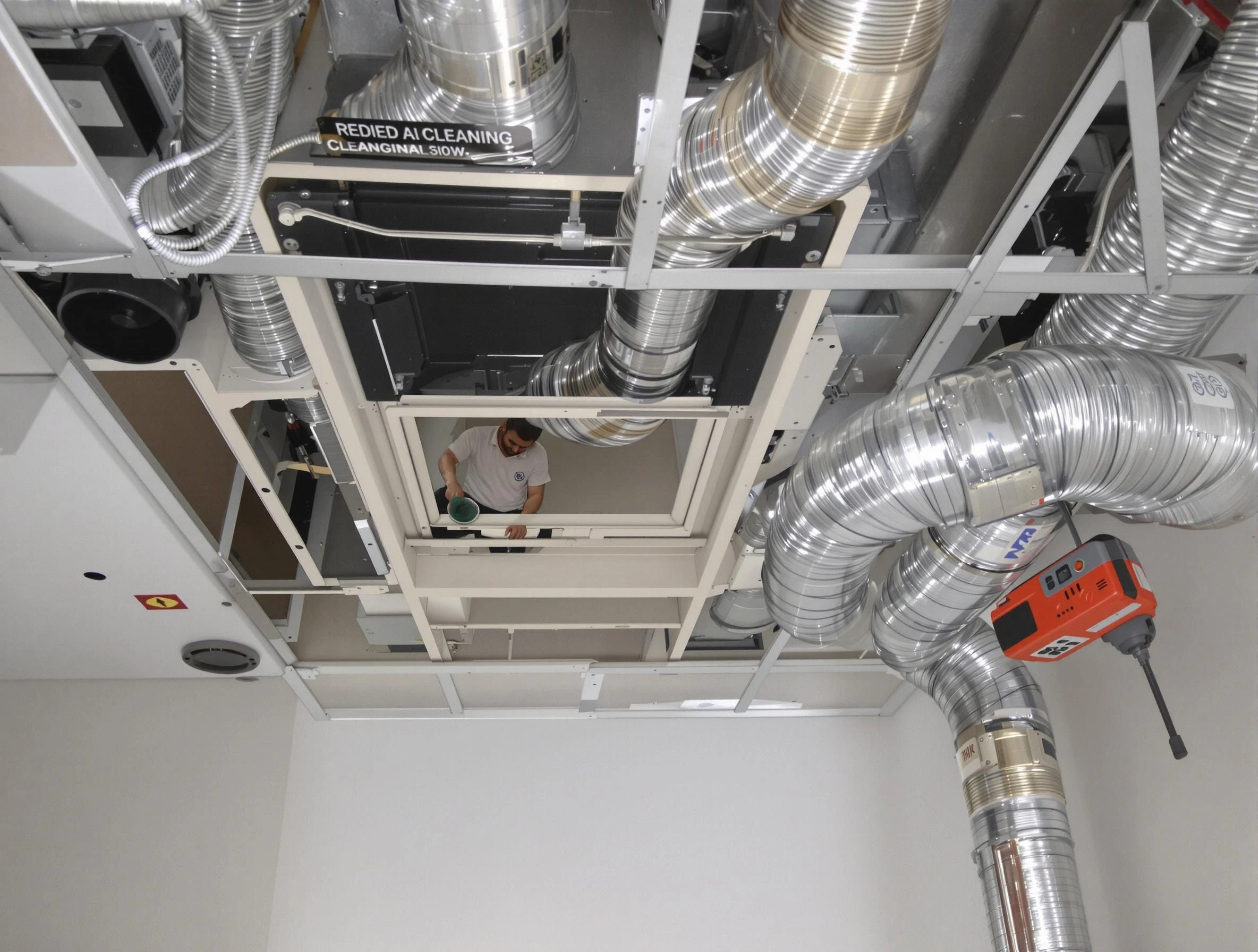 El Mirage Air Duct Cleaning technician performing detailed central duct system cleaning in El Mirage
