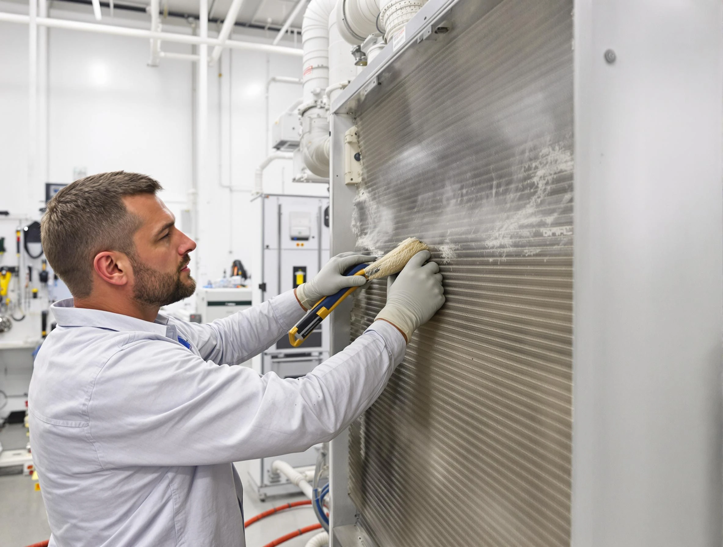 El Mirage Air Duct Cleaning technician performing precision commercial coil cleaning at a El Mirage business