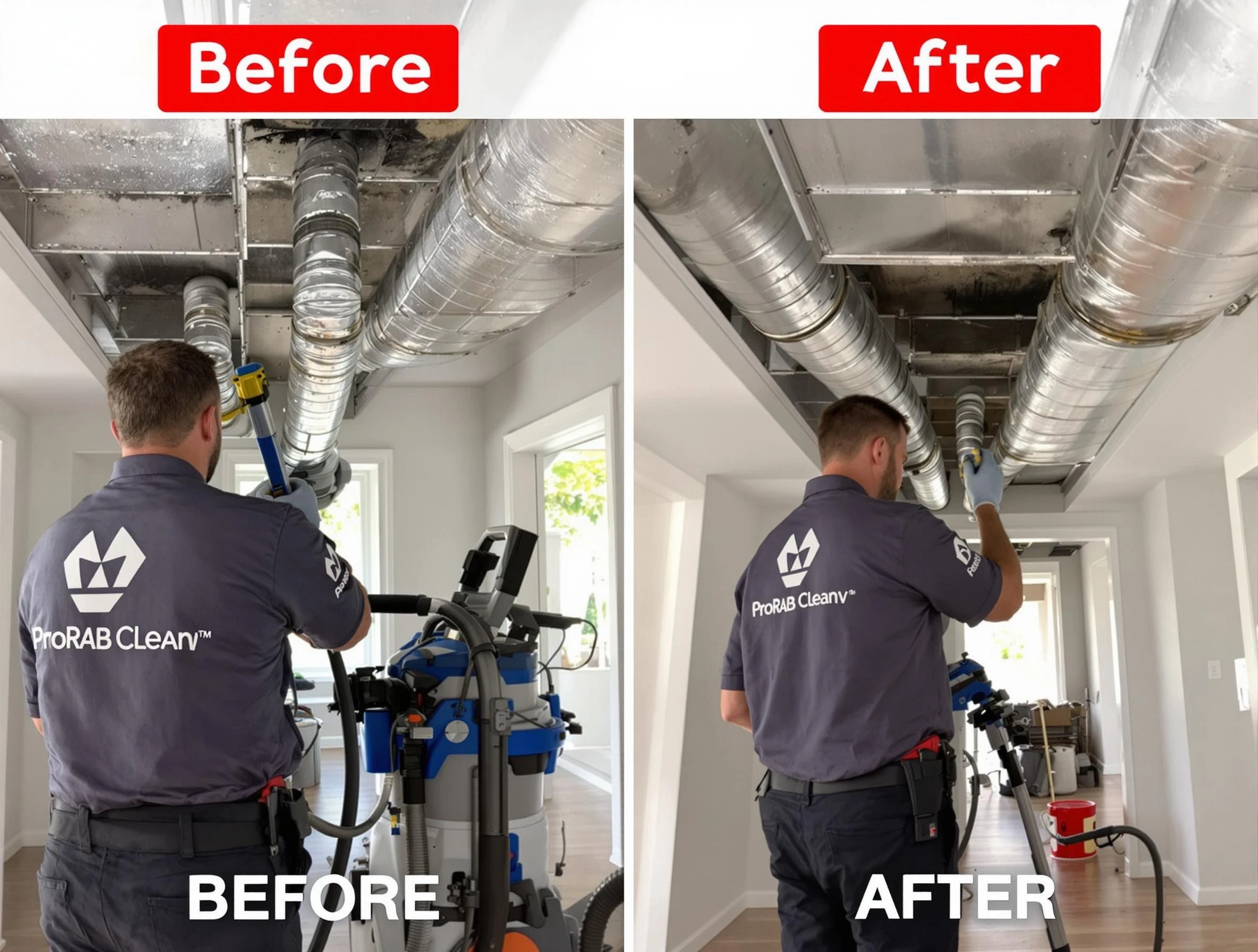 El Mirage Air Duct Cleaning expert performing thorough residential duct cleaning in a El Mirage home